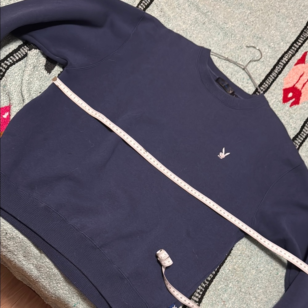 PLAYBOY Blue Crewneck Sweater Classic Design